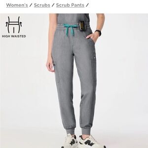 Figs Technical Collection Gray Scrub Pants